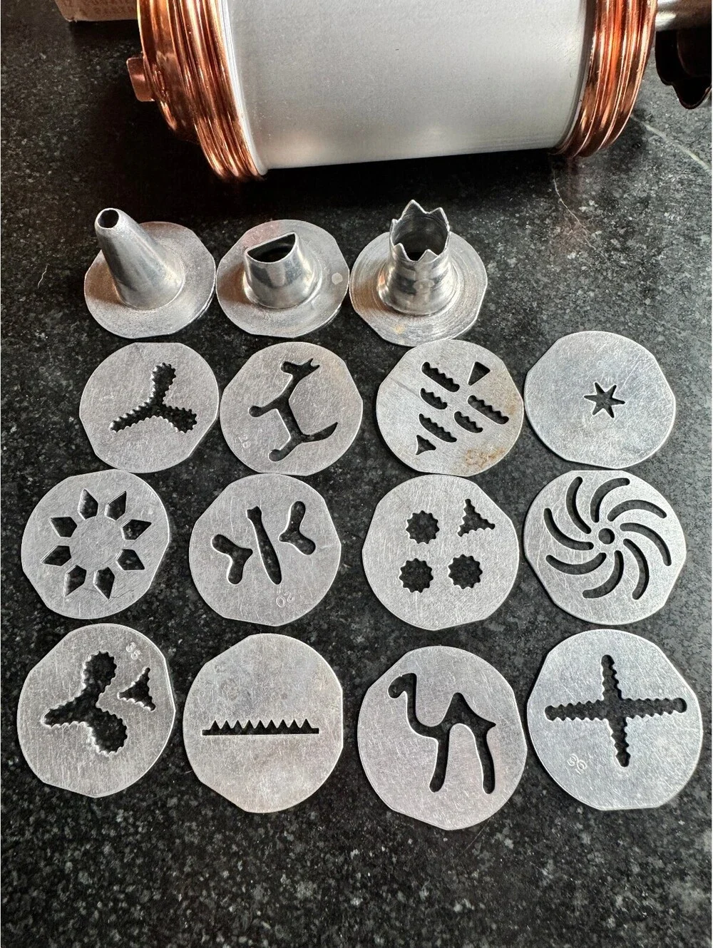 Vintage Mirro Cookie & Pastry Press Set